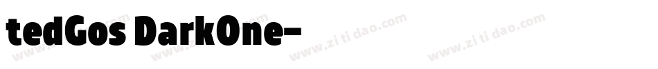 tedGos DarkOne字体转换